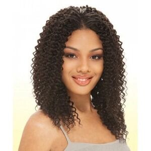 Que Milky Way Human Hair Mastermix Water Weave 16 Inch Color 1 Black